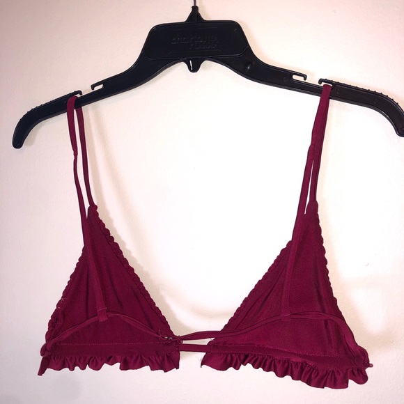 Zaful Ruched Triangle String Bikini Top - Picture 4 of 6
